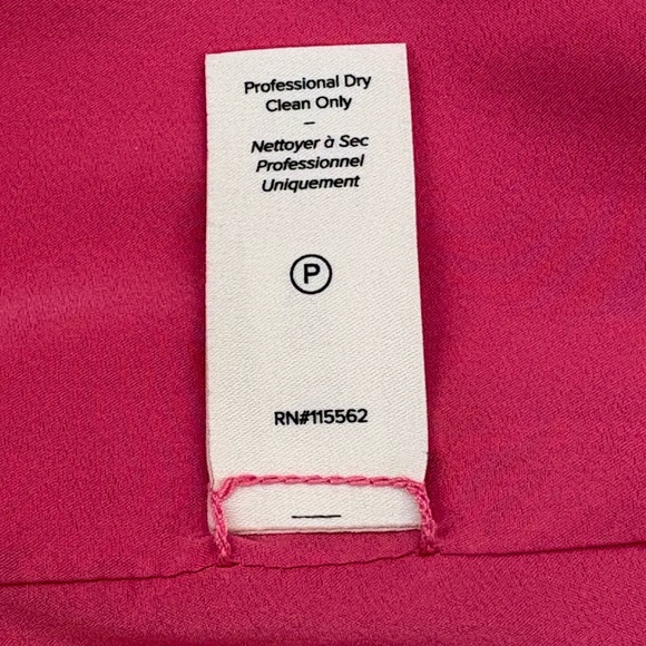 cinq a sept Vibrant Hot Pink Double-Breasted Blazer size 6 ruched sleeves - Picture 12 of 12